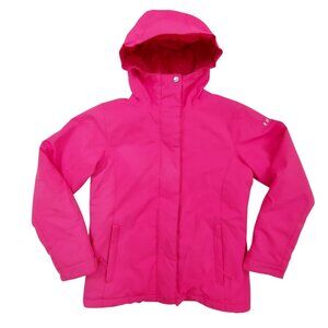 Roxy Snow Ski Jacket Youth L/14 Hot Pink Hooded Insulated Winter Outdoor Travel